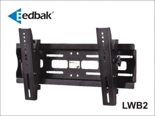 Edbak LWB2, 106,7 cm (42"), 100 x 100 mm, 400 x 300 mm, -12 - 6°, Metall, Sort Sort