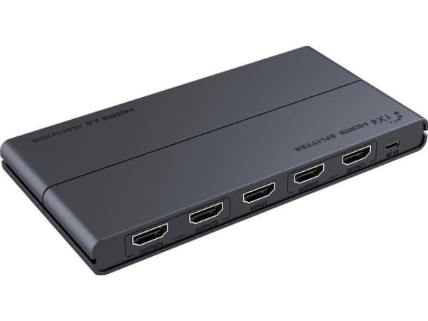 PremiumCord PREMIUMCORD HDMI 2.0 splitter 1-4 porter, 4K x 2K/60Hz, FULL HD, 3D, HDR-støtte
