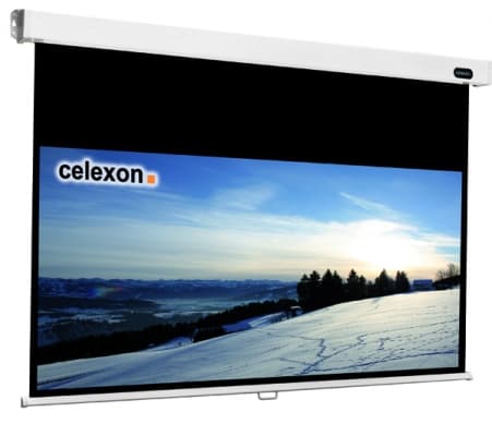 Celexon 1090056, 16:9, Musta, Valkoinen