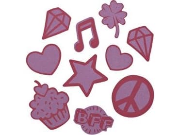 Coocazoo COOCAZOO set of reflective stickers "StickyRicky", red