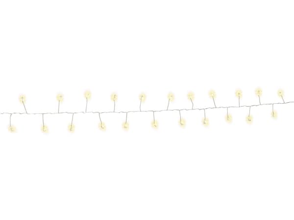 Goobay 57944, Fe lys, Grønn, Sølv, Metall, Polyvinylklorid (PVC), IP44, 50 ampuller, LED Grønn, Sølv