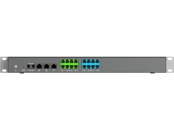 Grandstream UCM6308A - IP-PBX - rackmonterbar - 8 FXO-porter - 8 FXS-porter - 3 x 10/100/1000