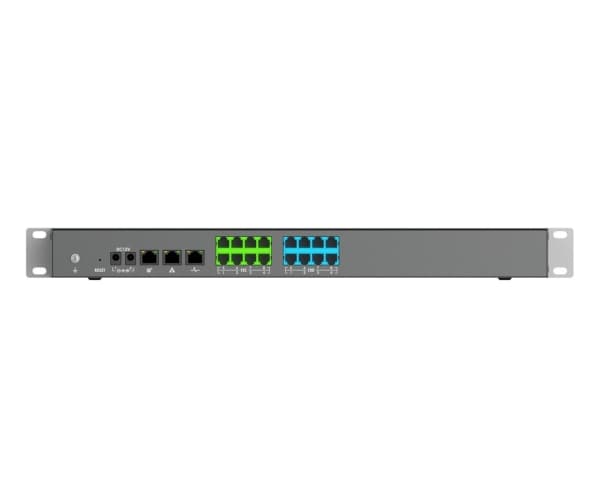 Grandstream UCM6308A - IP-PBX - rackmonterbar - 8 FXO-porter - 8 FXS-porter - 3 x 10/100/1000