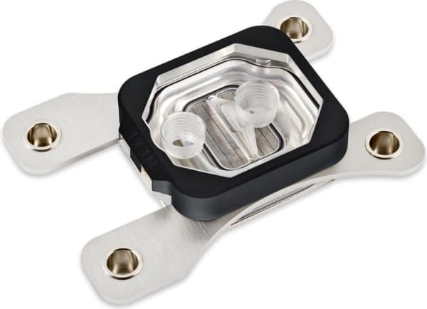 Aqua Computer kryos NEXT, Vattenblock, Akryl, Gjuten aluminium, Nickel, Metallisk, Transparent, Uttag AM4, AM5-sockel, 1/4", CPU