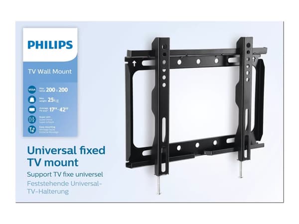 Philips SQM3221 - Brakett - for LCD TV / kurvet LCD TV - skjermstørrelse: inntil 42" - veggmonterbar