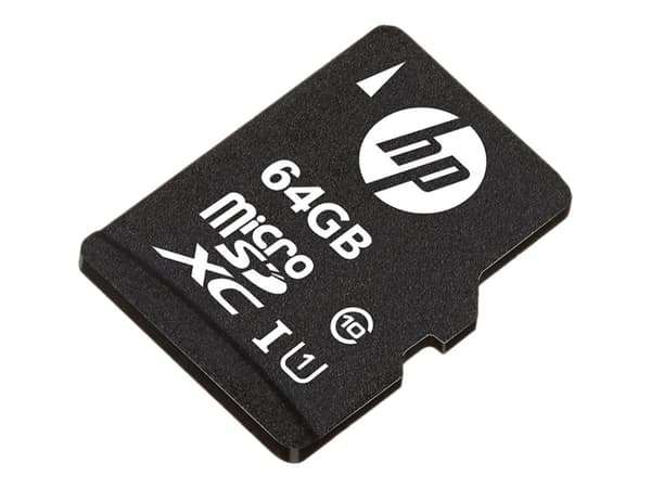 HP mi210 - Flashminnekort (microSDXC til SD-adapter inkludert) - 64 GB - UHS-I U1 / Class10 - microSDXC UHS-I