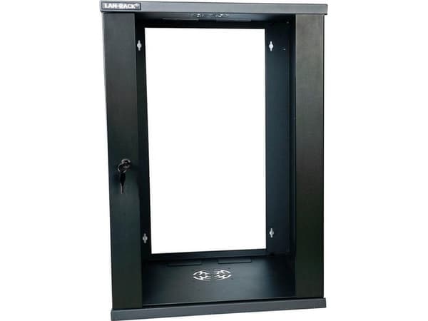 Lanview - Rack skap - 500 mm depth, eco - veggmonterbar - svart - 15U - 19"