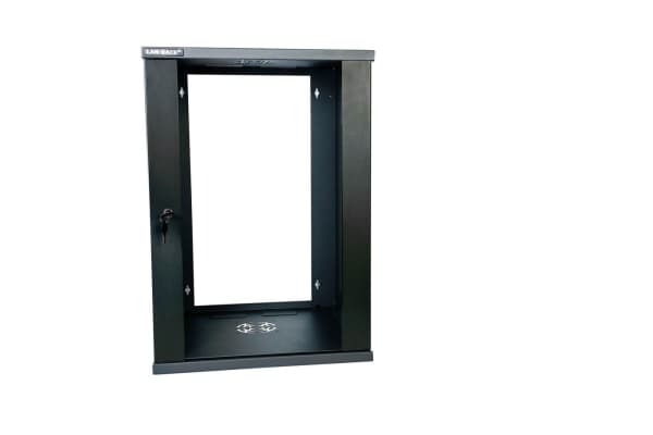 Lanview - Rack skap - 500 mm depth, eco - veggmonterbar - svart - 15U - 19"