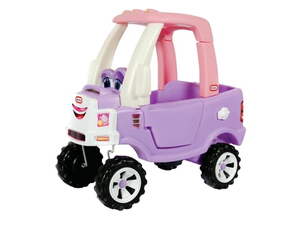 Little Tikes Cozy Truck Princess, 1,5 År, 4 hjul, Plast, Rosa, Violett, Vit, Batterier krävs