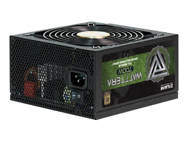 ZALMAN WATTTERA ZM700-EBTII - Strømforsyning (intern) - ATX12V 2.3/ EPS12V - 80 PLUS Gold - AC 100-240 V - 700 watt - aktiv PFC
