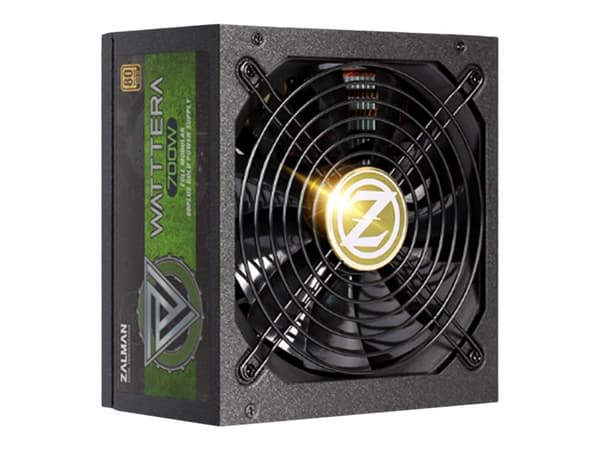 ZALMAN WATTTERA ZM700-EBTII - Strømforsyning (intern) - ATX12V 2.3/ EPS12V - 80 PLUS Gold - AC 100-240 V - 700 watt - aktiv PFC Sort