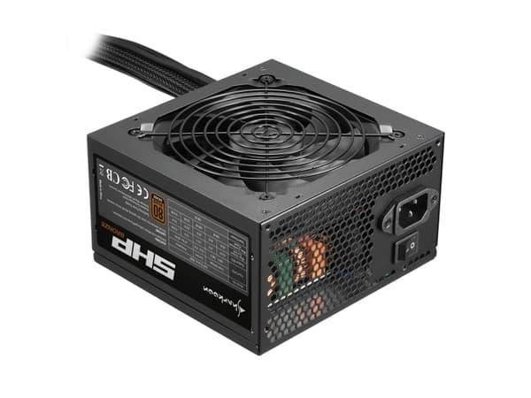 Sharkoon SHP Bronze - Strømforsyning (intern) - ATX12V 2.3 - 80 PLUS Bronze - AC 100-240 V - 700 watt - aktiv PFC - svart