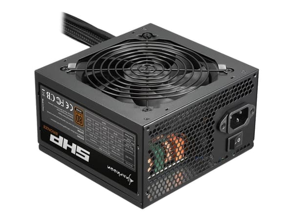 Sharkoon SHP Bronze - Strømforsyning (intern) - ATX12V 2.3 - 80 PLUS Bronze - AC 100-240 V - 700 watt - aktiv PFC - svart