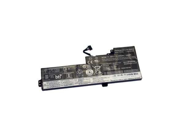 BTI - Batteri til bærbar PC (tilsvarer: Lenovo 01AV421) - litiumpolymer - 3-cellers - 2094 mAh - 24 Wh - for Lenovo ThinkPad T470 20HD, 20HE, 20JM, 2