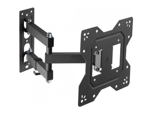 Vision VFM-WA2X2/3 - Monteringssats (väggplatta, VSA-adapter, vridbar arm) - justerbar arm - för LCD-display - kallvalsat stål - svart - skärmstorlek