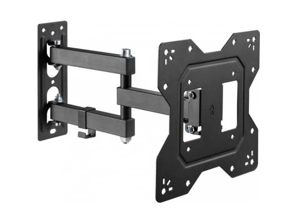 Vision VFM-WA2X2/3 - Monteringssats (väggplatta, VSA-adapter, vridbar arm) - justerbar arm - för LCD-display - kallvalsat stål - svart - skärmstorlek
