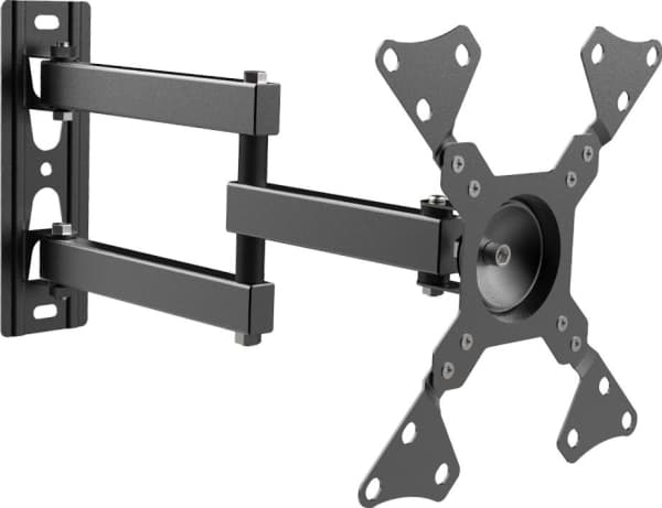 Montis Uchwyt TV Rysy MT011 13"-42" 30kg, 106,7 cm (42"), 75 x 75 mm, 200 x 200 mm, -15 - 15°, Terästä, Musta