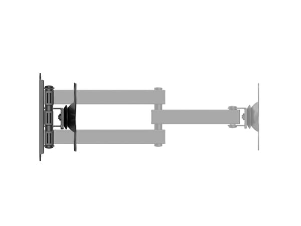 Montis Uchwyt TV Rysy MT011 13"-42" 30kg, 106,7 cm (42"), 75 x 75 mm, 200 x 200 mm, -15 - 15°, Terästä, Musta