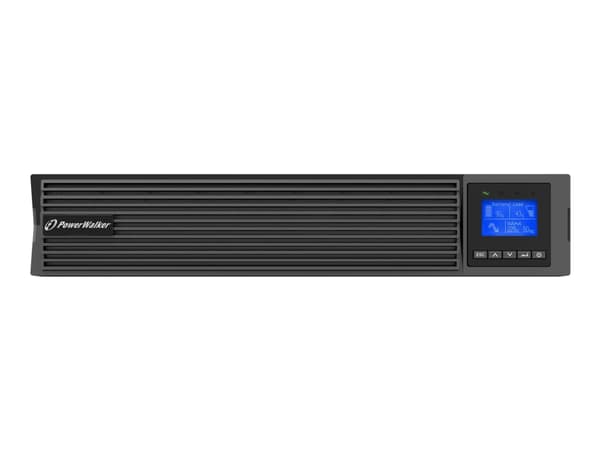 PowerWalker VFI 3000 ICR IoT - UPS (rackmonterbar/extern) - 3000 Watt - 3000 VA - 9 Ah - RS-232, USB, Ethernet - utgångskontakter: 9