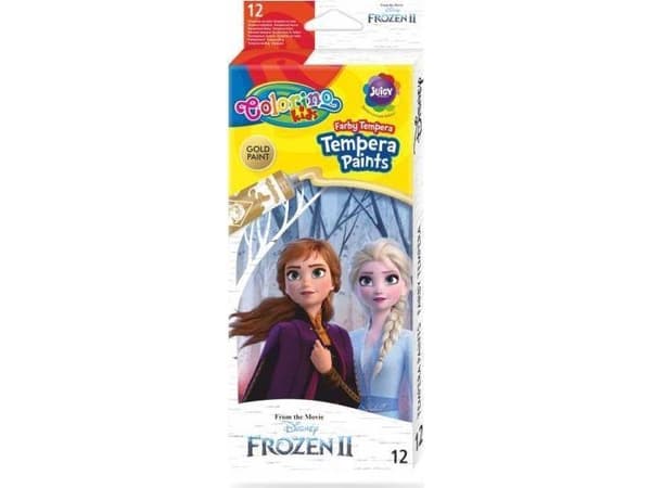 Patio Tempera paints 12 colors in tubes of 12 ml Frozen. Frozen Colorino Kids 91062