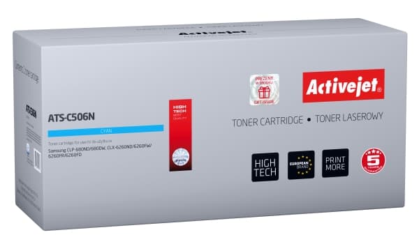 Activejet ATS-C506N, 3500 sidor, Cyan, 1 styck