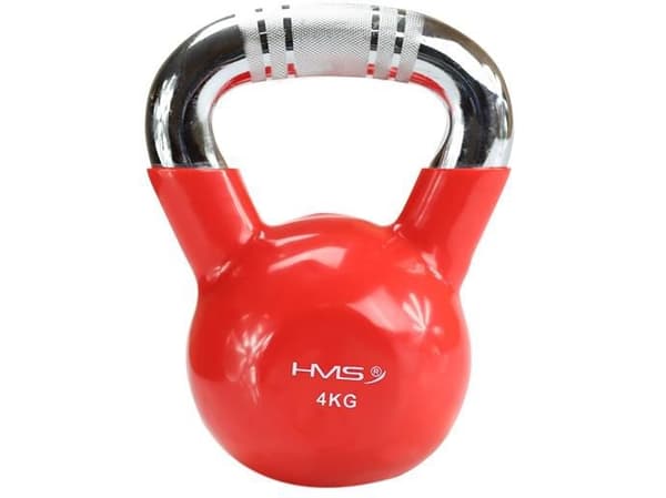 HMS Kettlebell Cast iron KTC10 handle chrome knurled red 10 kg (17-64-073)