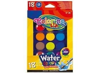 Patio Watercolor maler 18 farger, stort Colorino-nettbrett