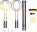 Miniatyrbilde 2 av 5: Nils Extreme NRZ264 ALUMINIUM / FOR BADMINTON 4 RACKETTER + 3 FJÆR SHUTTERS + NETT 600x60cm + NILS DEKSEL