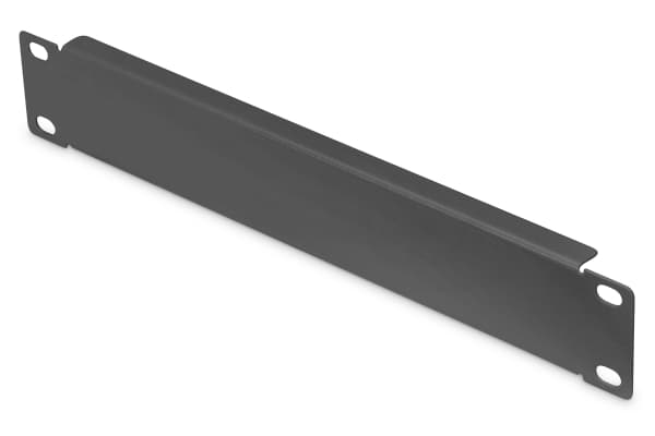 Digitus DN-10-BPN-01-B, Tyhjä paneeli, Musta, Terästä, Turkki, 25,4 cm (10"), 255 mm