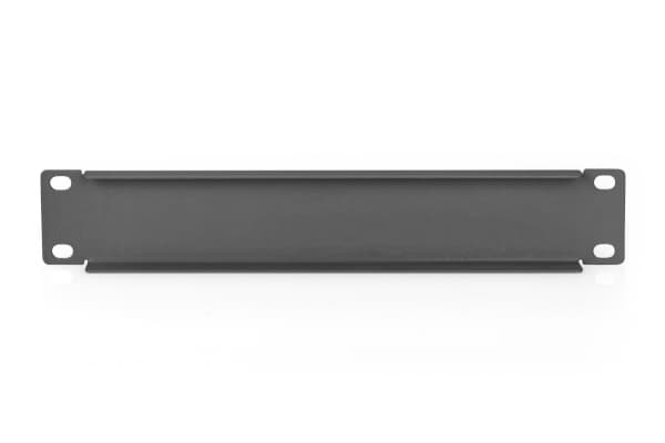 Digitus DN-10-BPN-01-B, Tyhjä paneeli, Musta, Terästä, Turkki, 25,4 cm (10"), 255 mm