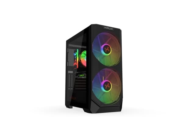 KRUX Vortex, Tower, PC, Svart, ATX, micro ATX, Mini-ATX, Spela, Multi
