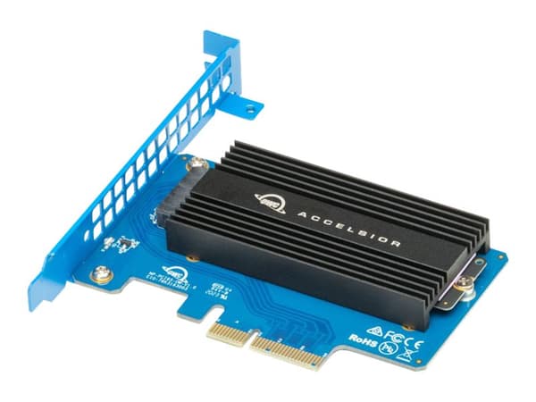 OWC Accelsior 1A - Gränssnittsadapter - Custom Blade - PCIe 4.0 x4 - för Apple Mac Pro; Mercury Helios 3, 3S, FX 650; ThunderBay Flex 8