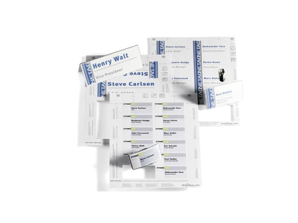 Durable BADGEMAKER, Nimikyltin paperi, Valkoinen, 280 kpl, 74 mm, 34 mm