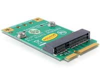 Delock Converter Mini PCI Express half-size > full-size - Kort för stigare