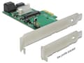 Miniatyrbild 3 av 5: Delock Hybrid 3 x internal SATA 6 Gb/s + 1 x internal mSATA - Kontrollerkort (RAID) - 4 Kanal - SATA 6Gb/s / mSATA - RAID RAID 0, 1 - PCIe 2.0 x2