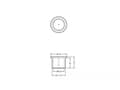 Pikkukuva 4 / 4: DeLOCK 60165, F jack, Musta, Tyyppi F, Polyeteeni (PE), 11,5 mm, 14 mm