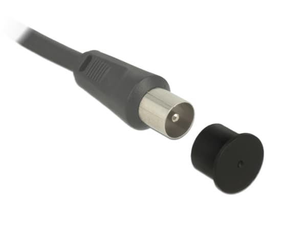 DeLOCK 60165, F jack, Musta, Tyyppi F, Polyeteeni (PE), 11,5 mm, 14 mm