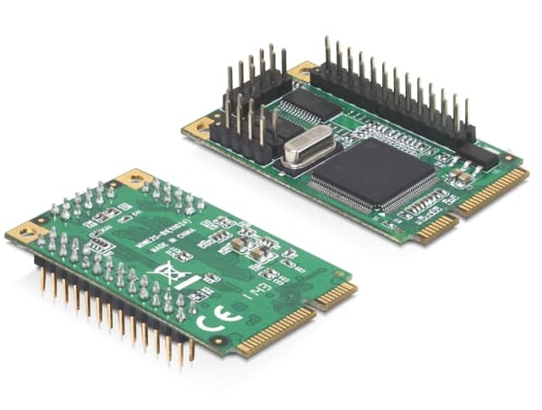 Delock MiniPCIe I/O PCIe full størrelse RS-232 2x DB9 Stecker, 1x Parallell DB25 Buchse Delock (95232)
