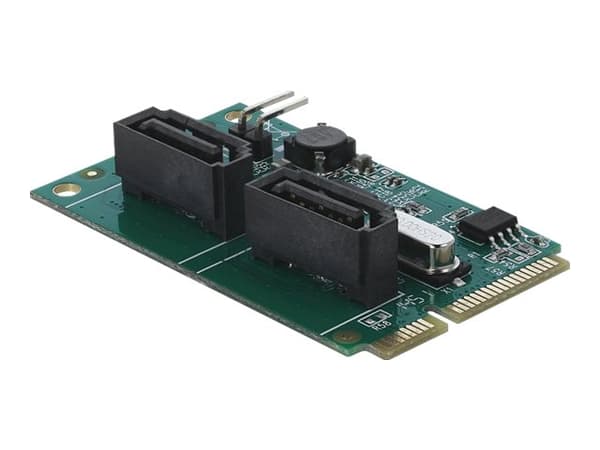 Delock - Kontroller for lagring (RAID) - 2-kanals - SATA 6Gb/s - RAID 0, 1 - PCIe 2.0 minikort