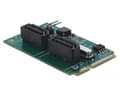 Miniatyrbilde 5 av 5: Delock - Kontroller for lagring (RAID) - 2-kanals - SATA 6Gb/s - RAID 0, 1 - PCIe 2.0 minikort