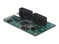 Miniatyrbilde 1 av 5: Delock - Kontroller for lagring (RAID) - 2-kanals - SATA 6Gb/s - RAID 0, 1 - PCIe 2.0 minikort