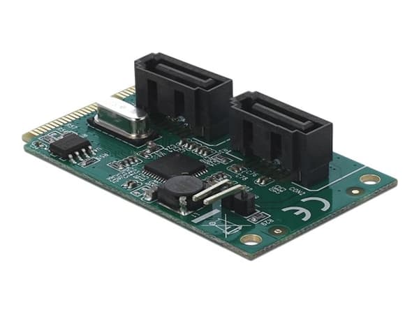 Delock - Kontroller for lagring (RAID) - 2-kanals - SATA 6Gb/s - RAID 0, 1 - PCIe 2.0 minikort