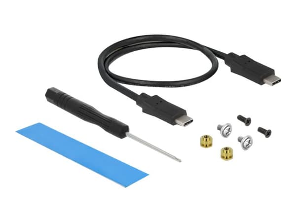 Delock - Lagringspakning - M.2 - M.2 NVMe-kort / SATA 6Gb/s - USB 3.2 (Gen 2) - sortering