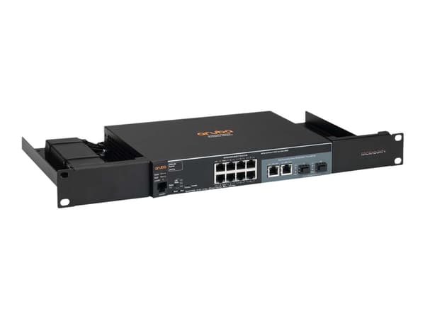 Rackmount.IT - Rack-monteringssett - svart, RAL 9005 - 1U - 19" - for HPE OfficeConnect 1920S 8G; HPE Aruba 2530-8G
