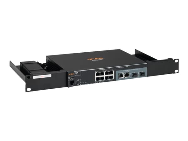 Rackmount.IT - Rack-monteringssett - svart, RAL 9005 - 1U - 19" - for HPE OfficeConnect 1920S 8G; HPE Aruba 2530-8G