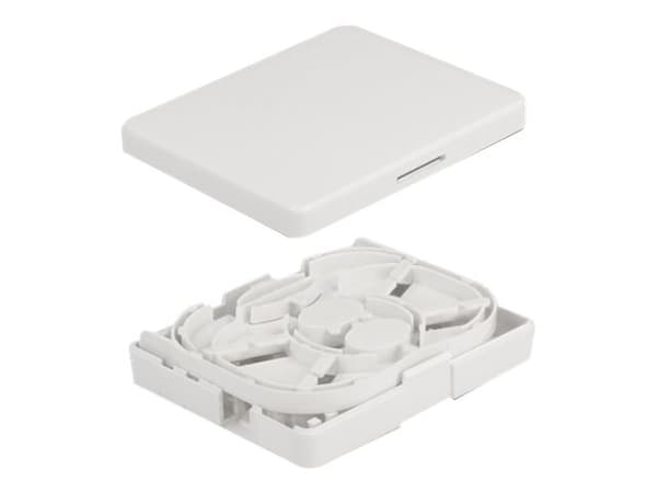 Delock - Fiber-optic connection box - veggmonterbar - hvit