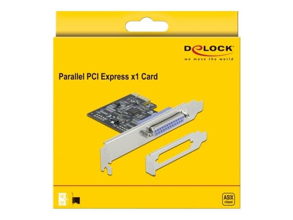 Delock PCI Express-kort til 1 x Parallell IEEE1284 - Parallelladapter - PCIe 2.0 lavprofil - IEEE 1284 x 1