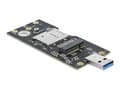 Pikkukuva 1 / 5: DeLOCK 63166, USB A-tyyppi, M.2, Musta, 38 mm, 93 mm, 6 mm