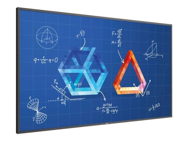Philips 55BDL3452T - 55" Diagonal klass T-Line LED-bakgrundsbelyst LCD-skärm - digital skyltning - med pekskärm (multitouch) - 4K UHD (2160p) 3840 x