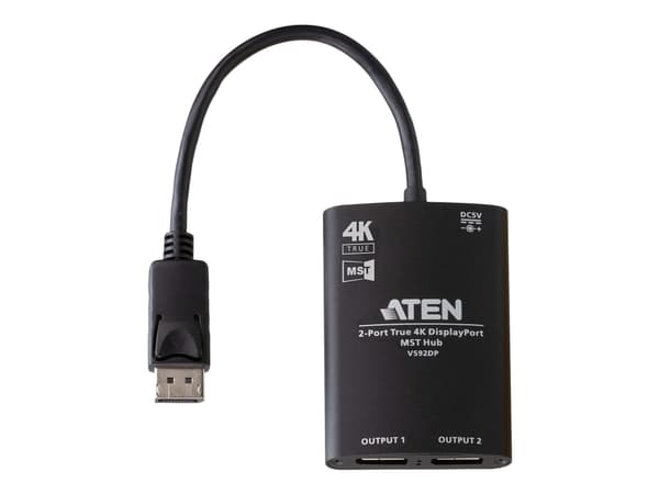 ATEN VS92DP - Videosplitter - 2 x DisplayPort - stasjonær